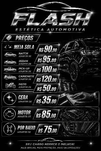 Logo de flash estética automotiva