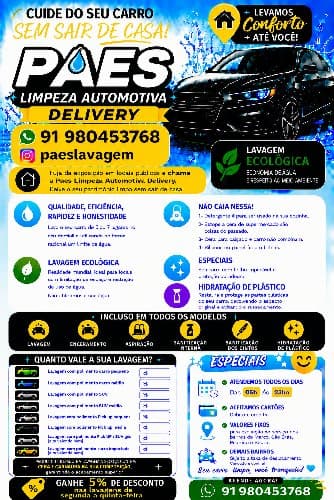 Logo de p lavagem delivery
