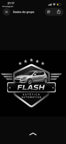 Logo de Flash estética automotiva